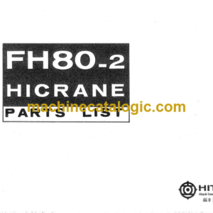 Hitachi FH80-2 Parts Catalog