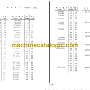 Hitachi FH80-2 Parts Catalog