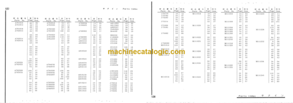 Hitachi FH80-2 Parts Catalog