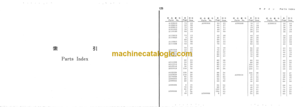 Hitachi FH80-2 Parts Catalog