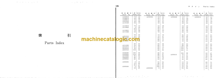 Hitachi FH80-2 Parts Catalog