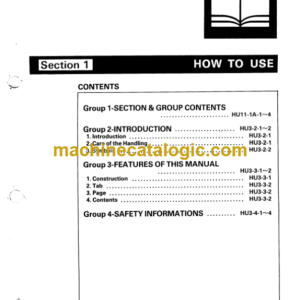 Hitachi EX300 Service Manual