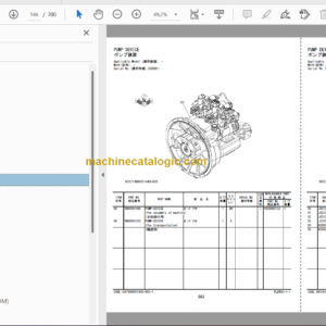 Hitachi ZX180W-7 Wheeled Excavator Parts Catalog & Engine and Equipment Components Parts Catalog