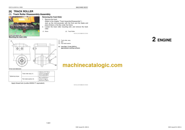 Kubota KX015-4 KX016-4 Excavator Workshop Manual