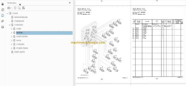 Hitachi ZX180W-7 Wheeled Excavator Parts Catalog & Engine and Equipment Components Parts Catalog