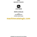 John Deere 310SJ BACKHOE LOADERS Parts Catalog