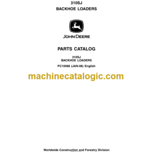 John Deere 310SJ BACKHOE LOADERS Parts Catalog