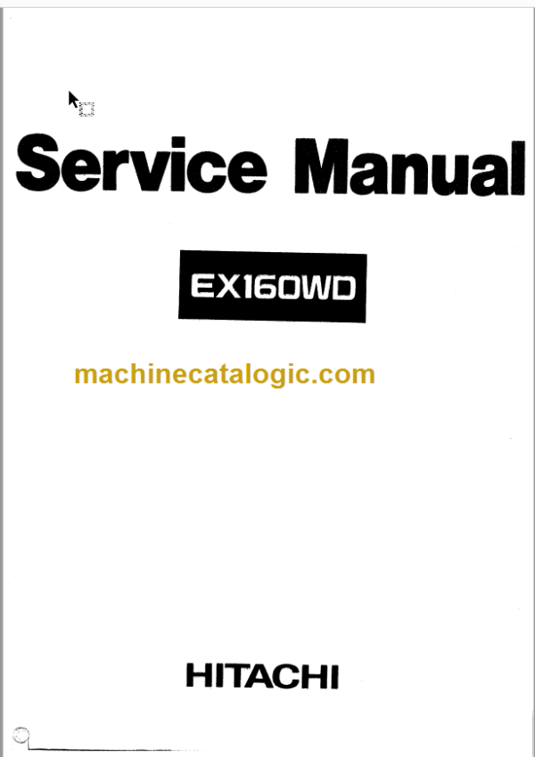 Hitachi EX160WD Service Manual