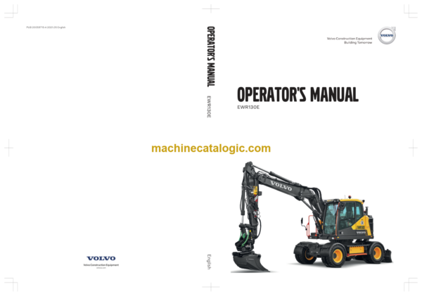 Volvo EWR130E Operators Manual