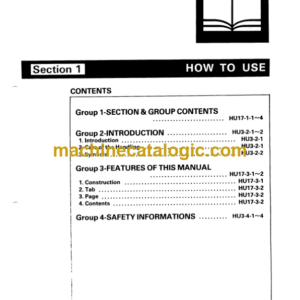 Hitachi EX400 Service Manual