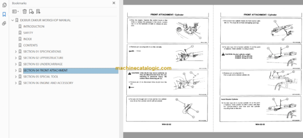 Hitachi EX30UR EX40UR Excavator Technical and Workshop Manual