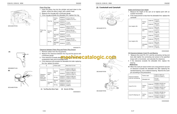 Kubota OC60-E2 OC95-E2 Diesel Engine Workshop Manual