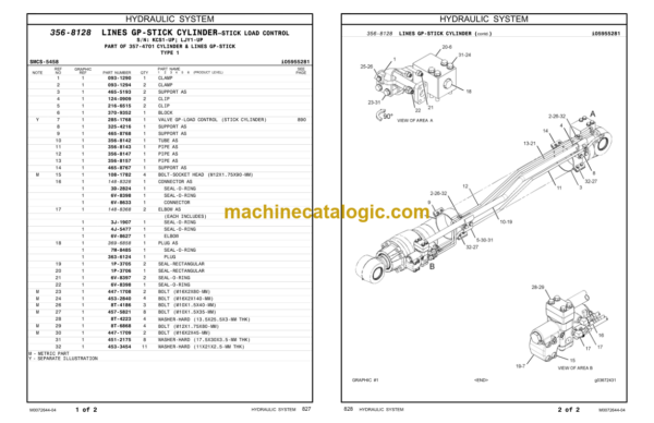 CAT 336F L and 336F LN Excavators Parts Manual