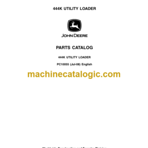 John Deere 444K UTILITY LOADER Parts Catalog