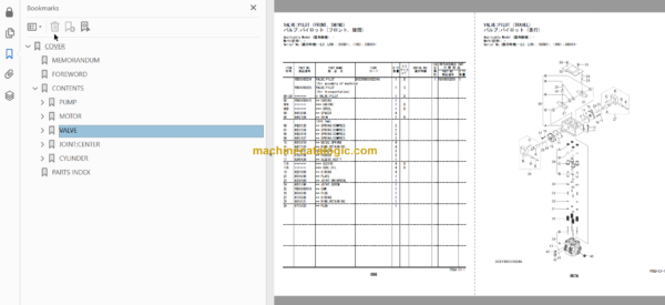 Hitachi ZX190LC-5B ZX190LCN-5B Hydraulic Excavator Parts Catalog & Equipment Components Parts Catalog