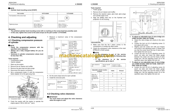 Kubota 07-E3B SERIES Diesel Engine Workshop Manual