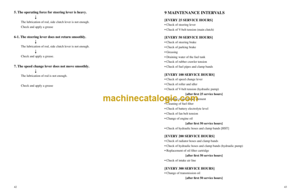 Kubota KC100HD Dumper Workshop Manual