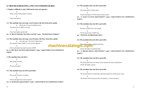 Kubota KC100HD Dumper Workshop Manual