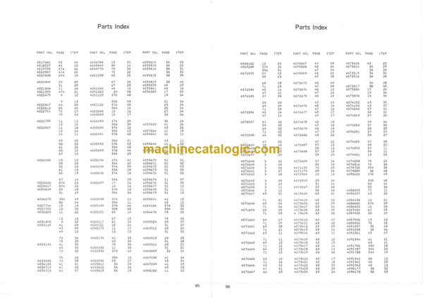 Hitachi PD7-60R Leader Rotating Type Pile Driver Parts Catalog