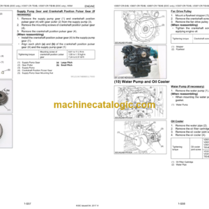 Kubota V2607-CR-E4B V2607-CR-TE4B V3307-CR-TE4B DIESEL ENGINE Workshop Manual