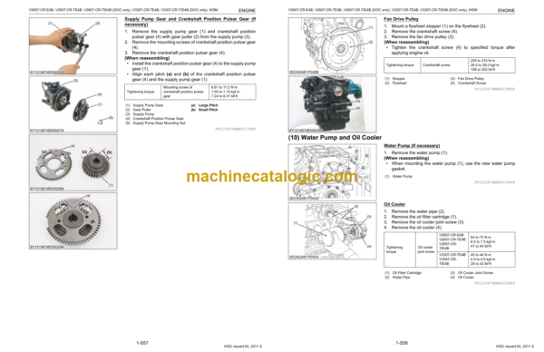 Kubota V2607-CR-E4B V2607-CR-TE4B V3307-CR-TE4B DIESEL ENGINE Workshop Manual