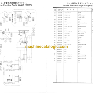 Hitachi PD7-45R Leader Rotating Type Pile Drivers Parts Catalog