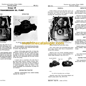 John Deere 400 Wheel Tractors & Wheel Loaders Service Manual