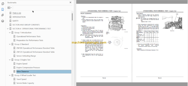 Hitachi ZW100 ZW120 Wheel Loader Technical and Workshop Manual