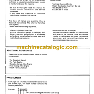 Hitachi EX20UR-2 EX30UR-2 EX40UR-2 Service Manual