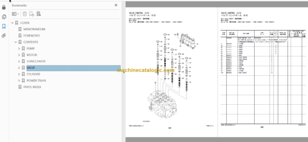 Hitachi ZX190W-3 Wheeled Excavator Parts Catalog & Equipment Components Parts Catalog