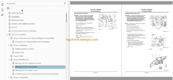 Hitachi ZW100-6 Wheel Loader Technical and Workshop Manual