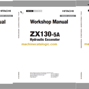 Hitachi ZX130-5A Hydraulic Excavator Technical and Workshop Manual