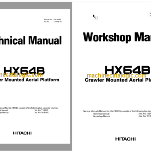 Hitachi HX64B Crawler Mounted Aerial Platform Technical and Workshop Manual