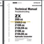 Hitachi ZX200-5G ZX200LC-5G ZX210H-5G ZX210LCH-5G ZX210K-5G ZX210LCK-5G Technical and Workshop Manual