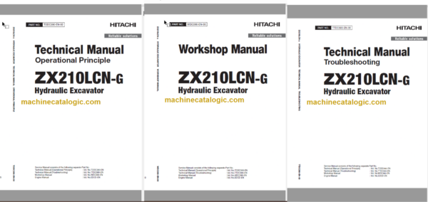 Hitachi ZX210LCN-G Hydraulic Excavator Technical and Workshop Manual