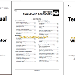 Hitachi ZX210W Wheeled Excavator Technical and Workshop Manual