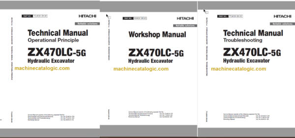 Hitachi ZX470LC-5G Hydraulic Excavator Technical and Workshop Manual