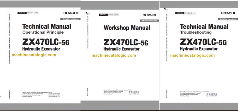 Hitachi ZX470LC-5G Hydraulic Excavator Technical and Workshop Manual