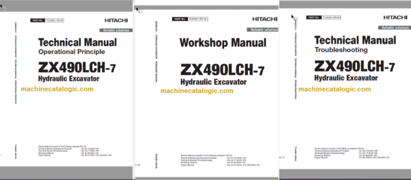 Hitachi ZX490LCH-7 Technical and Workshop Manual