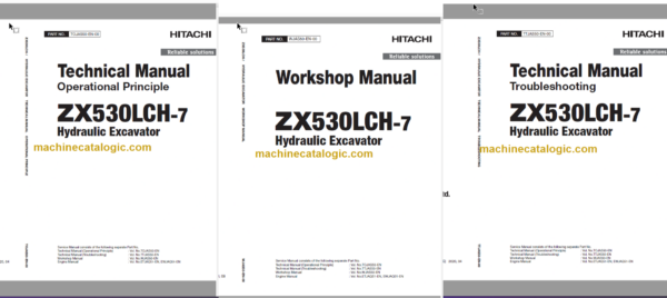 Hitachi ZX530LCH-7 Hydraulic Excavator Technical and Workshop Manual