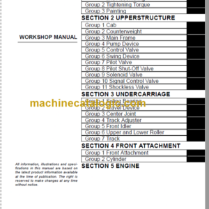 Hitachi ZX600 Technical and Workshop Manual