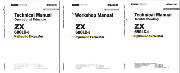 Hitachi ZX690LC-6 Hydraulic Excavator Technical and Workshop Manual