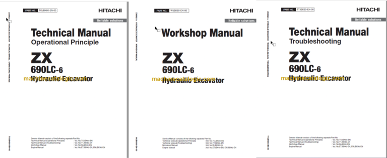Hitachi ZX690LC-6 Hydraulic Excavator Technical and Workshop Manual