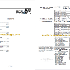 Hitachi ZX800 Technical and Workshop Manual