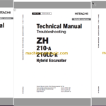 Hitachi ZH200-A Hybrid Excavator Technical and Workshop Manual
