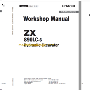 Hitachi ZX890LC-6 Hydraulic Excavator Technical and Workshop Manual