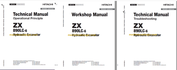 Hitachi ZX890LC-6 Hydraulic Excavator Technical and Workshop Manual