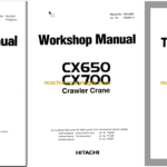 Hitachi CX650 CX700 Crawler Crane Technical and Workshop Manual