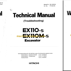 Hitachi EX110-5 EX110M-5 Excavator Technical and Workshop Manual