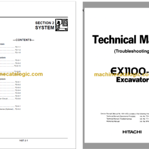 Hitachi EX1100-3 Technical and Workshop Manual